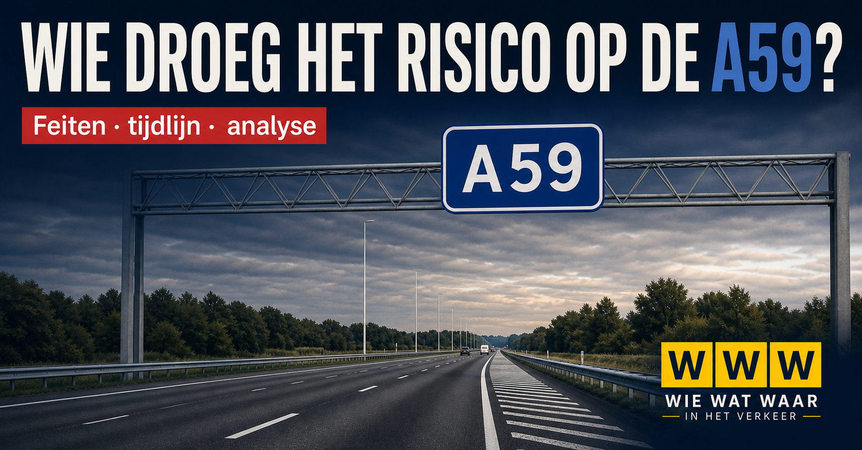 Wie droeg het risico op de A59? Feiten, tijdlijn en analyse